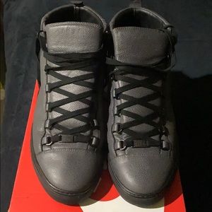 Men Balenciaga Dark Gray Sneakers
